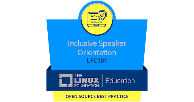 LFC101, Inclusive Speaker Orientation